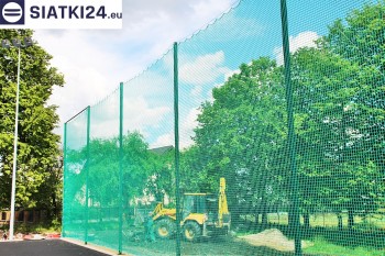 Siatki Pinczów - Zabezpieczenie za bramkami i trybun boiska piłkarskiego dla terenów Pinczowa